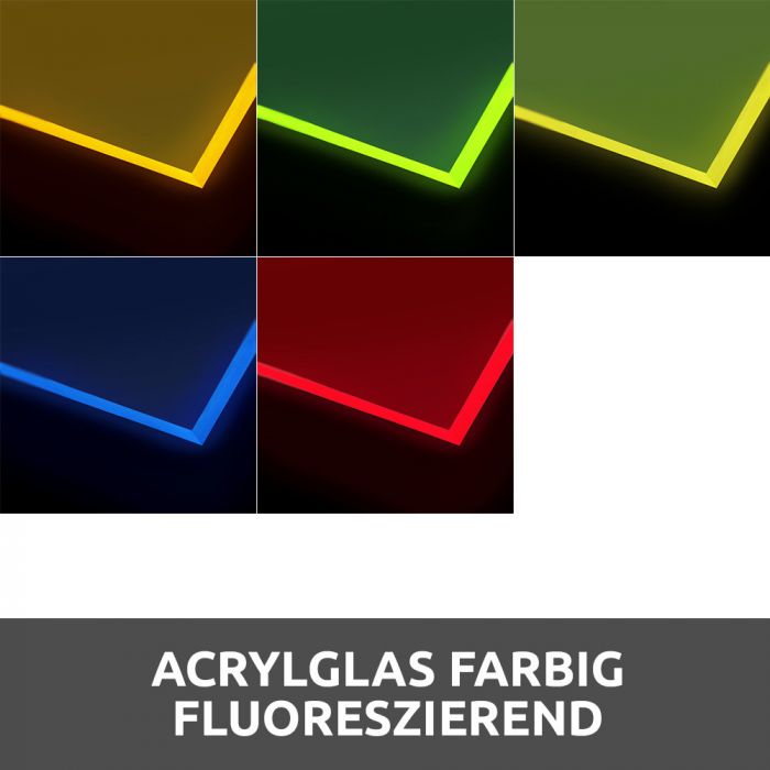 PLEXIGLAS® farbig fluoreszierend