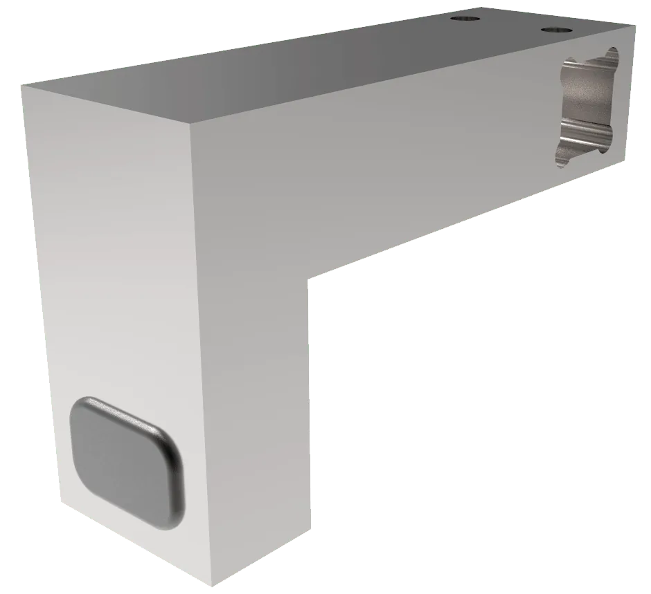 Produktbild: Duschtür-Stopper für Stabilisierungsstange 12 x 12 mm Ø 12 mm