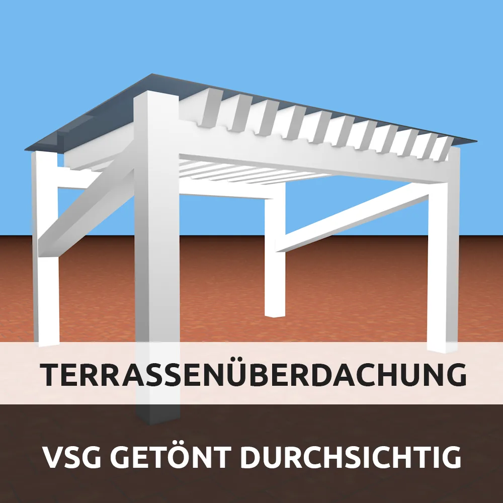 Glas für die Terrassenüberdachung: Getönt