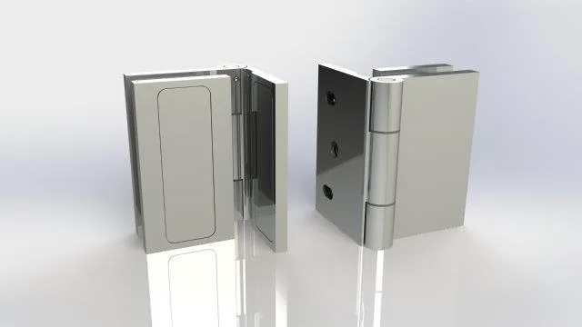 Produktbild: ALTEA Anschlagband, 90° Glas-Wand, Chrom