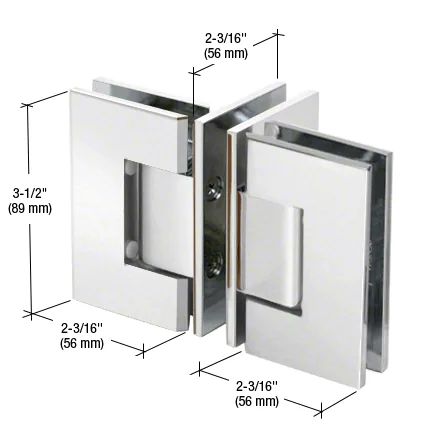 Produktbild: GENEVA Duschtürband T90, 90° T-Konfiguation Glas-Glas,  Chrom