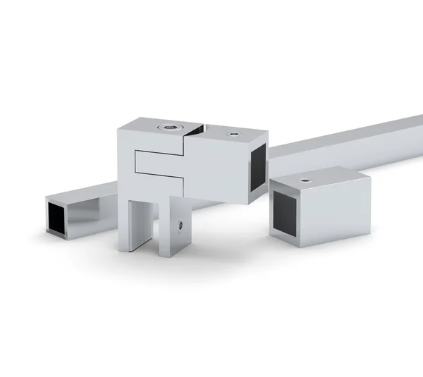 Produktbild: Stabilisationsstangen-Set Square 15, Glas-Wand 90°
