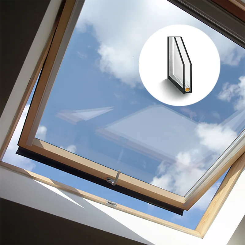 Glas für die Dachverglasung: Isolierglas, zweifach