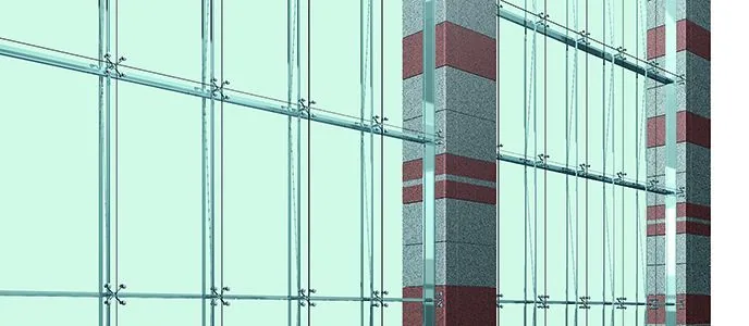 Glas für die Glasfassade: Isolierglas, dreifach