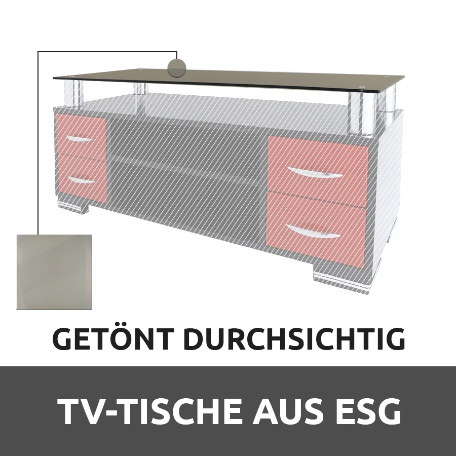 Glas für Tische: TV-Tisch