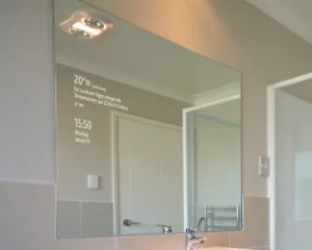 Smart Mirror aus Floatglas