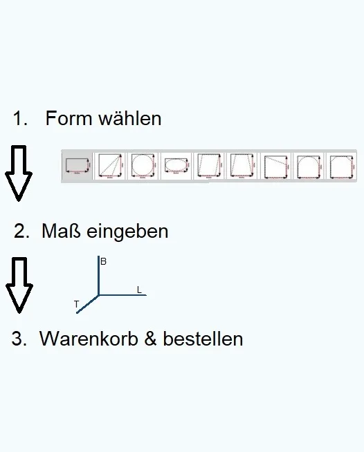 ESG Glas Getönt durchsichtig